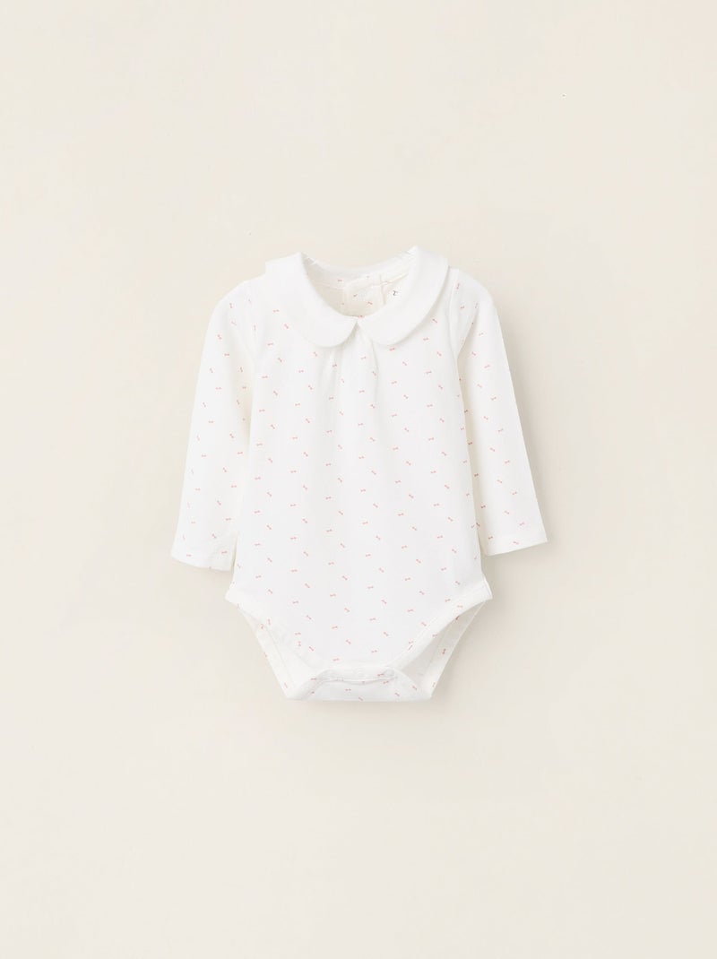 Body avec Motif Blanc - Kiabi