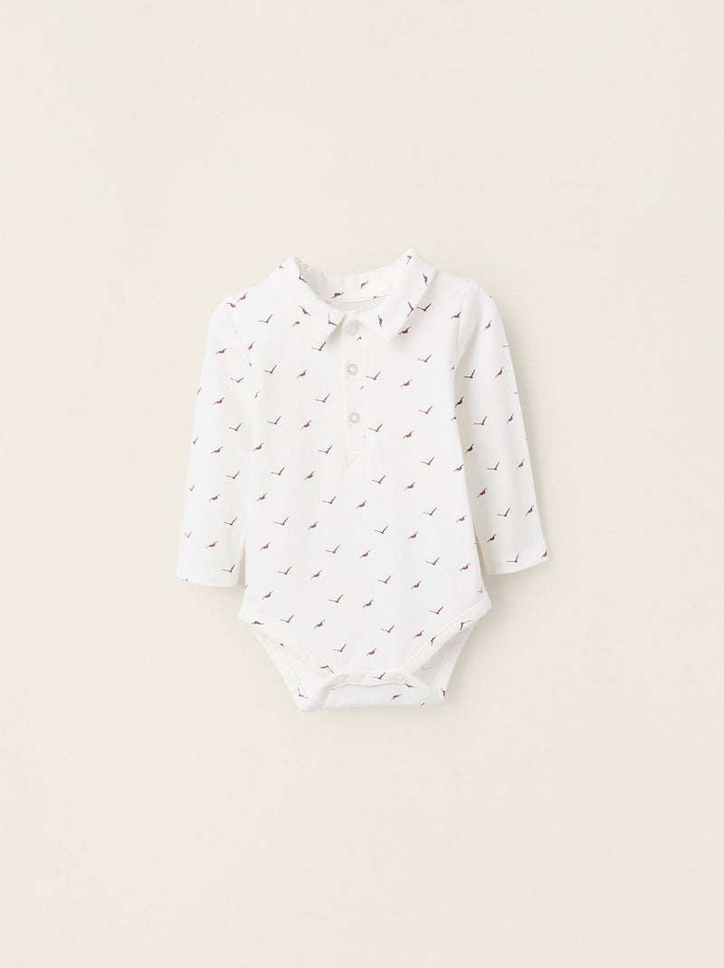 Body avec Motif Blanc - Kiabi