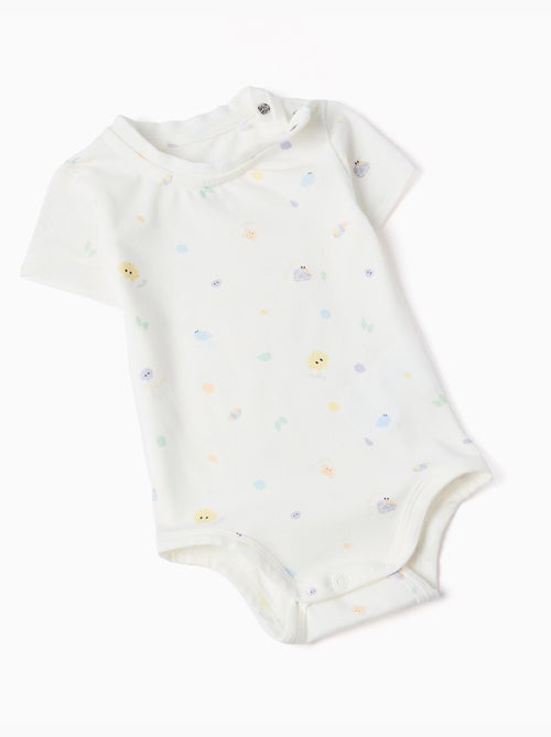 Body avec motif + combinaison en jean - Kiabi
