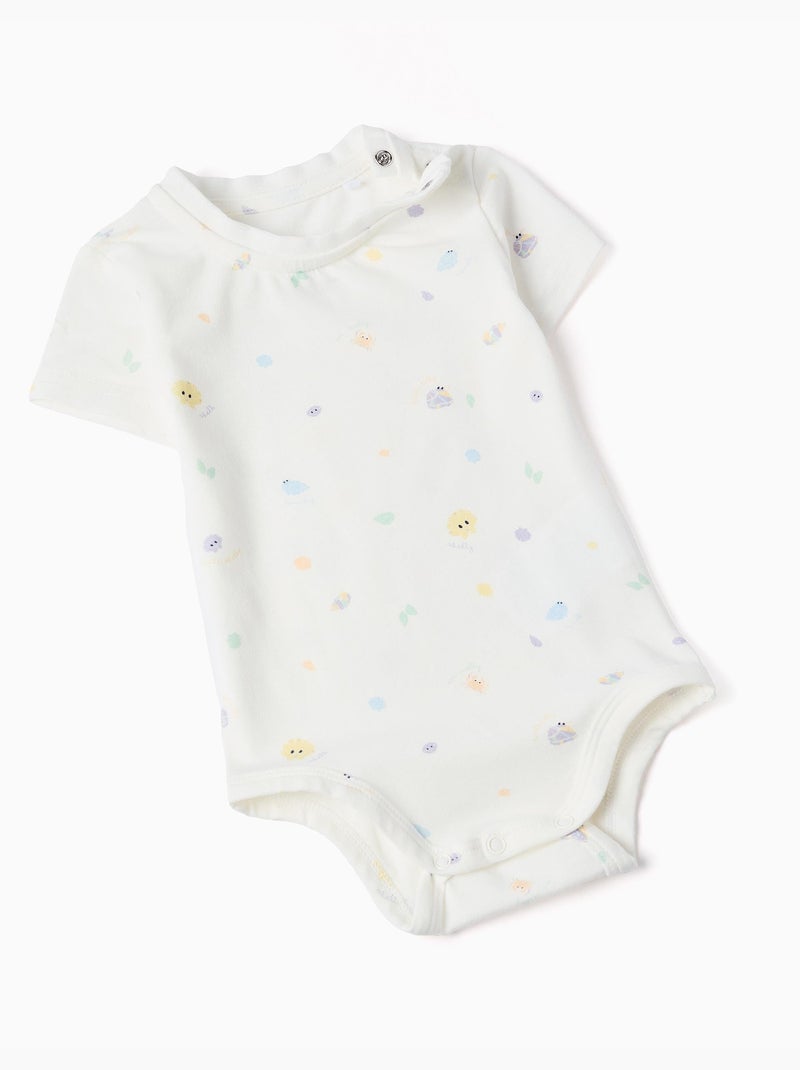 Body avec motif + combinaison en jean Bleu clair - Kiabi