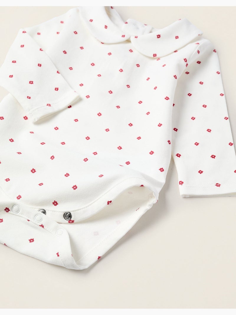 Body avec Motif et Volants Blanc - Kiabi