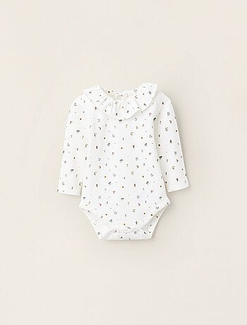 Body avec Motif Floral et Volants