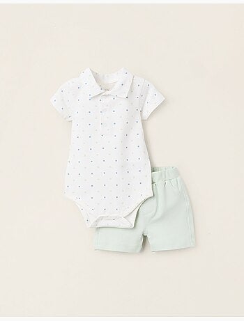 Body avec Motif + Jupe-culotte en Piqué