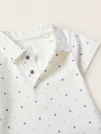 Body avec Motif + Jupe-culotte en Piqué