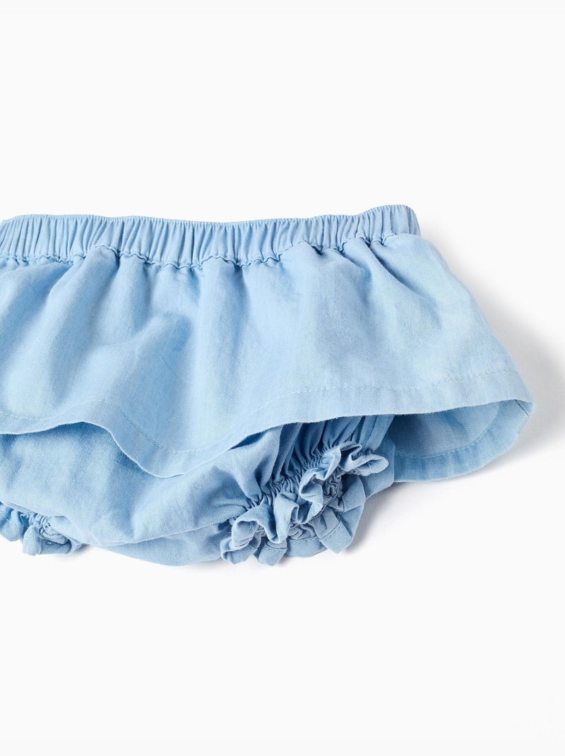Body avec motif + jupe en jean Bleu clair - Kiabi