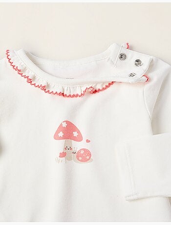 Body avec Volants au Col