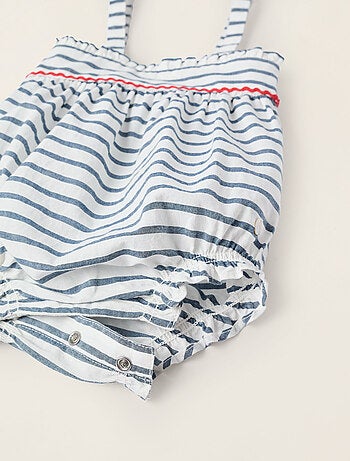 Body avec Volants + Combi-short à Rayures