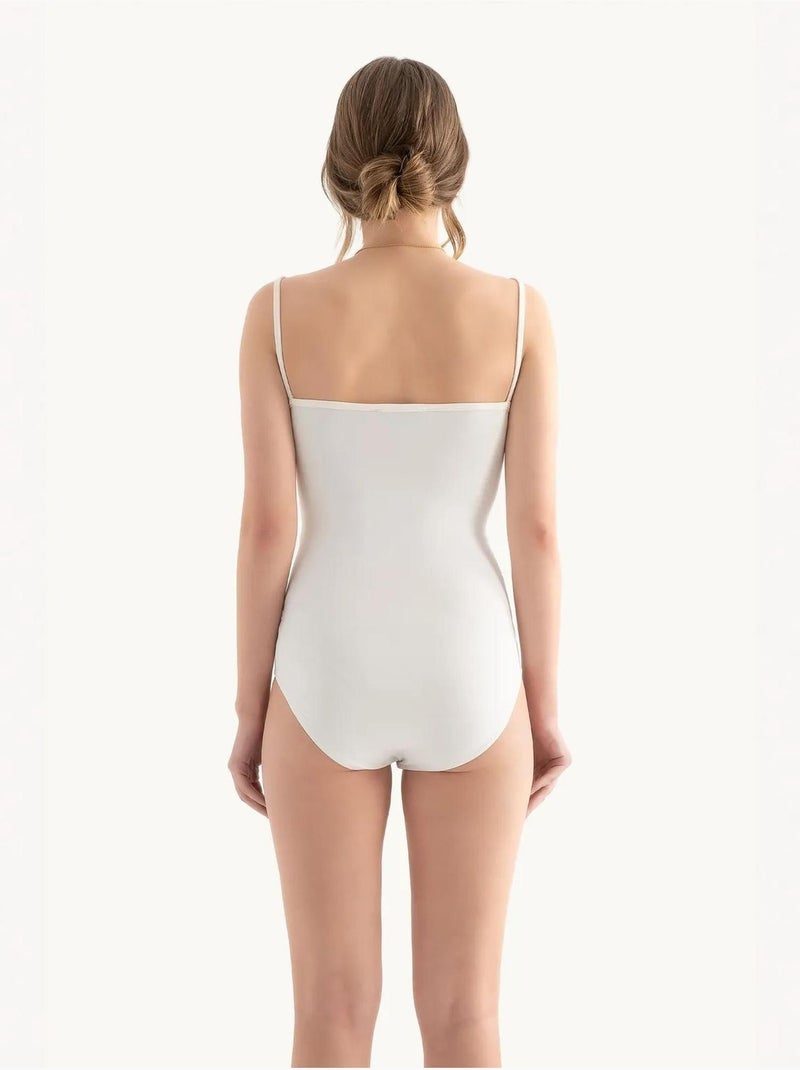 Body basique à bretelles spaghetti Blanc - Kiabi