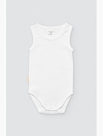 Body bébé ajouré à larges bretelles