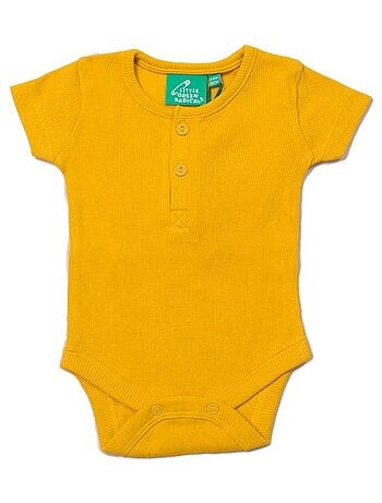 Turbulette Bébé en Coton Bio Jaune Ocre à Pois - Gloop Baby