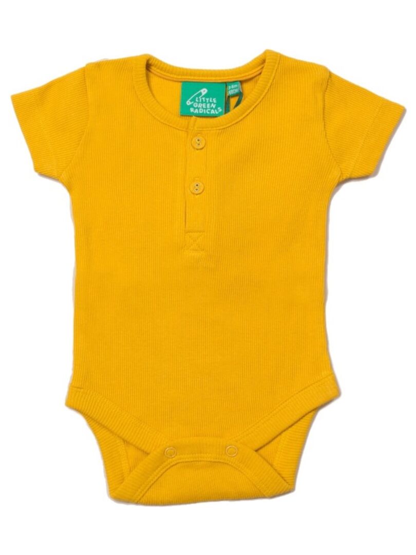 Body bébé jaune, jambes longues - Kiabi - 6m - Label Emmaüs