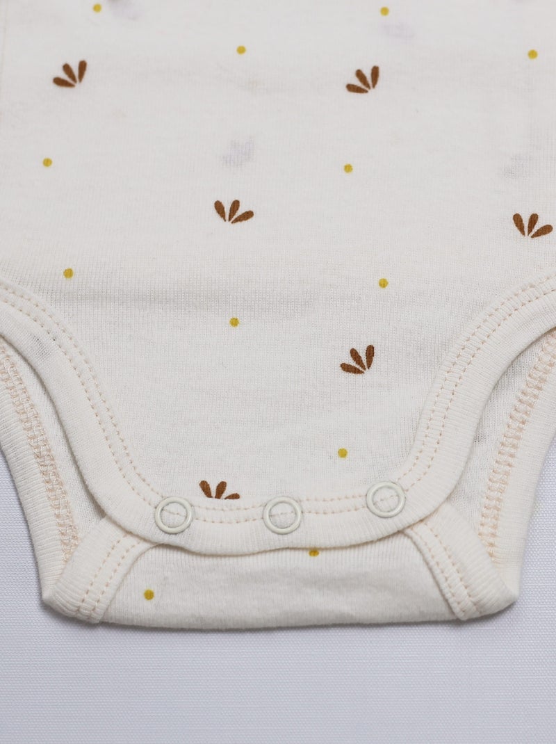 Body Bébé Manche Longue Ecru - Kiabi