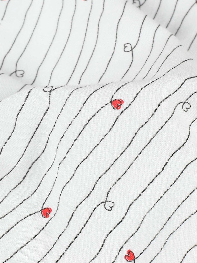 Body bébé manche longue en coton Blanc - Kiabi