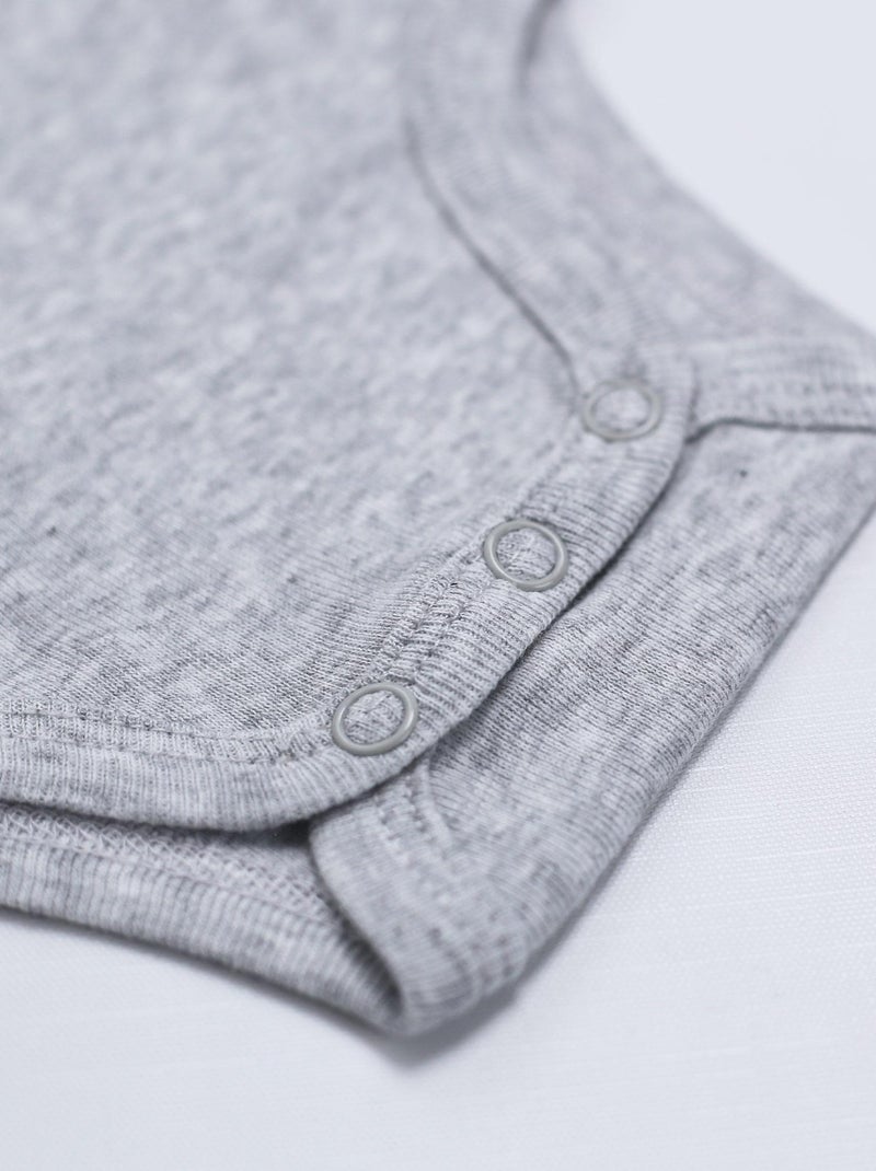 Body Bébé Ouverture Croisée Gris - Kiabi