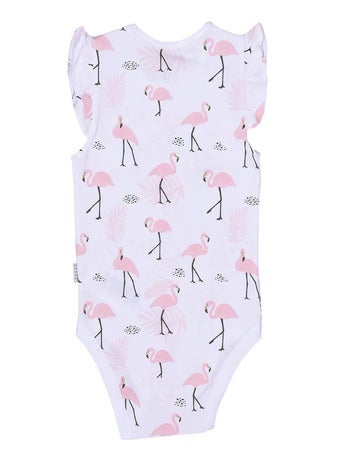 Body bébé sans manches , Flamants roses Kitikate