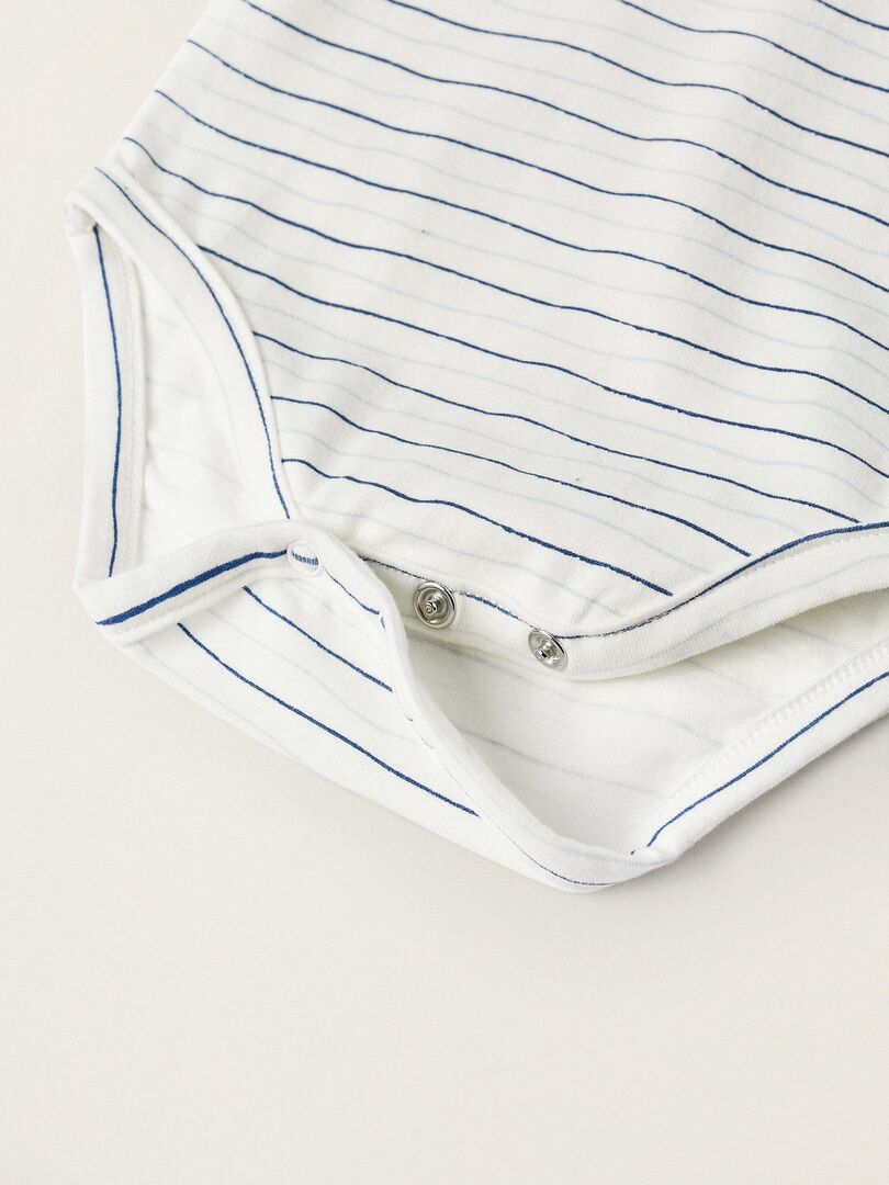 Pull Gris à Rayures Bleues - Taille XXL (47-49) - Manches Longues, Acrylique - Occasion Très Bon état