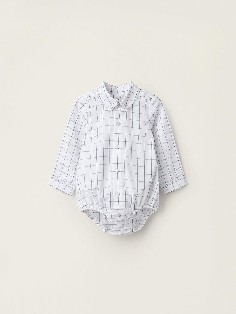 Chemise Bonne Fortuna Pour Nouveau-Né - 100% Coton, Fabriquée En Italie, Emmanchures
