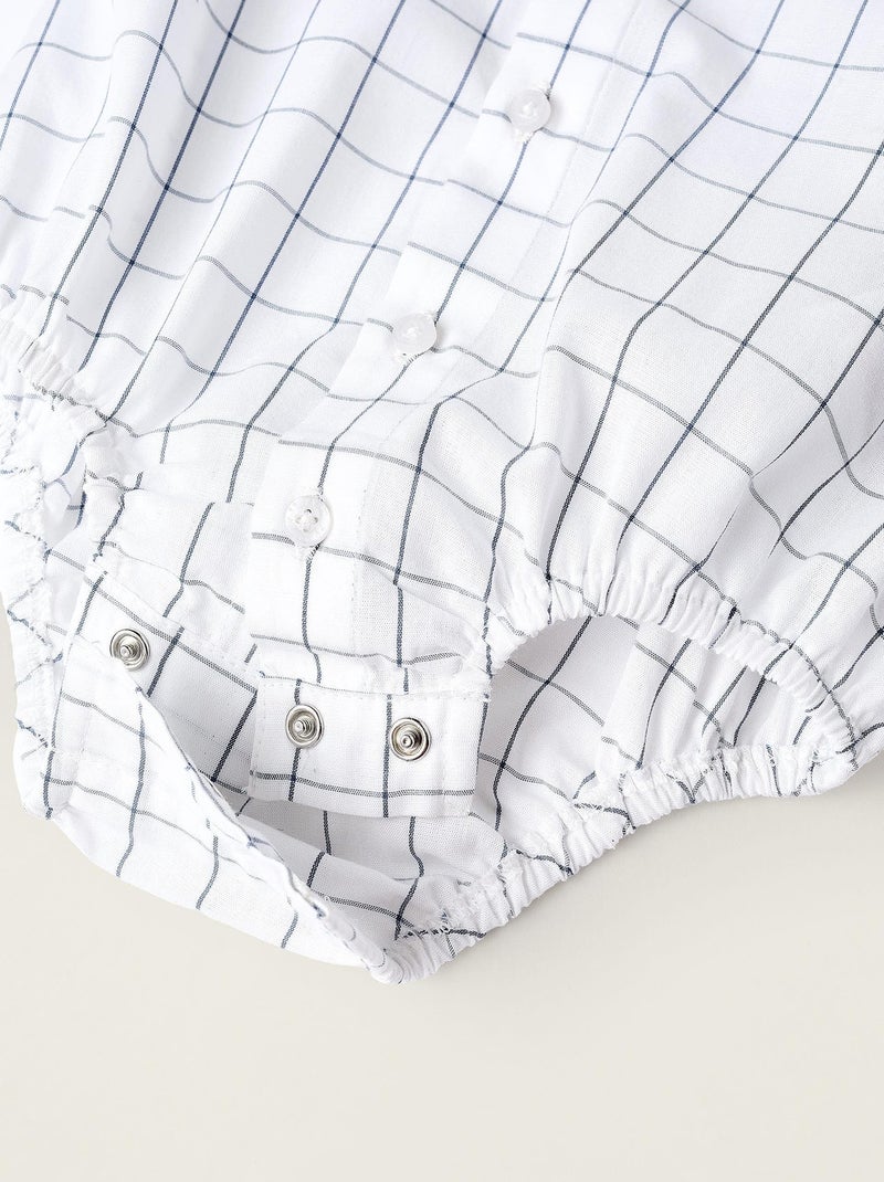 Body blanc en style de chemise pour nouveau-né manches longues ISTANBUL Blanc - Kiabi