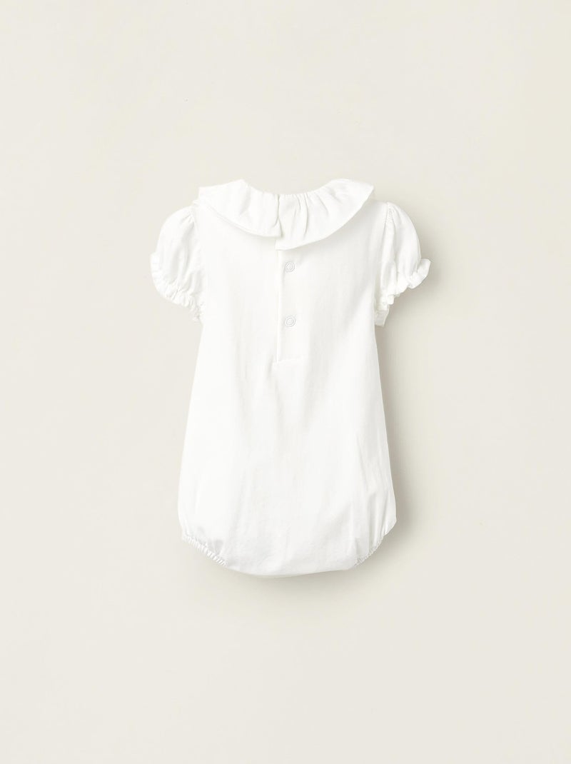 Body blanc pour nouveau-né manches courtes SUMMER BREEZE Blanc - Kiabi