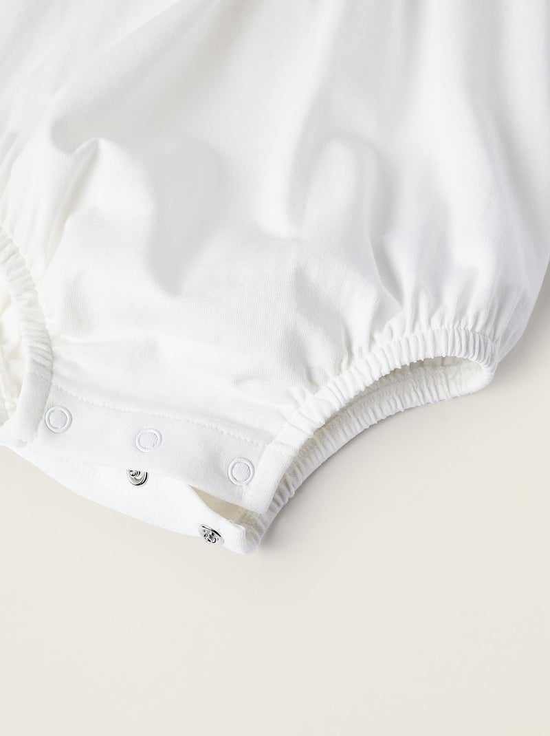 Body blanc pour nouveau-né manches courtes SUMMER BREEZE Blanc - Kiabi