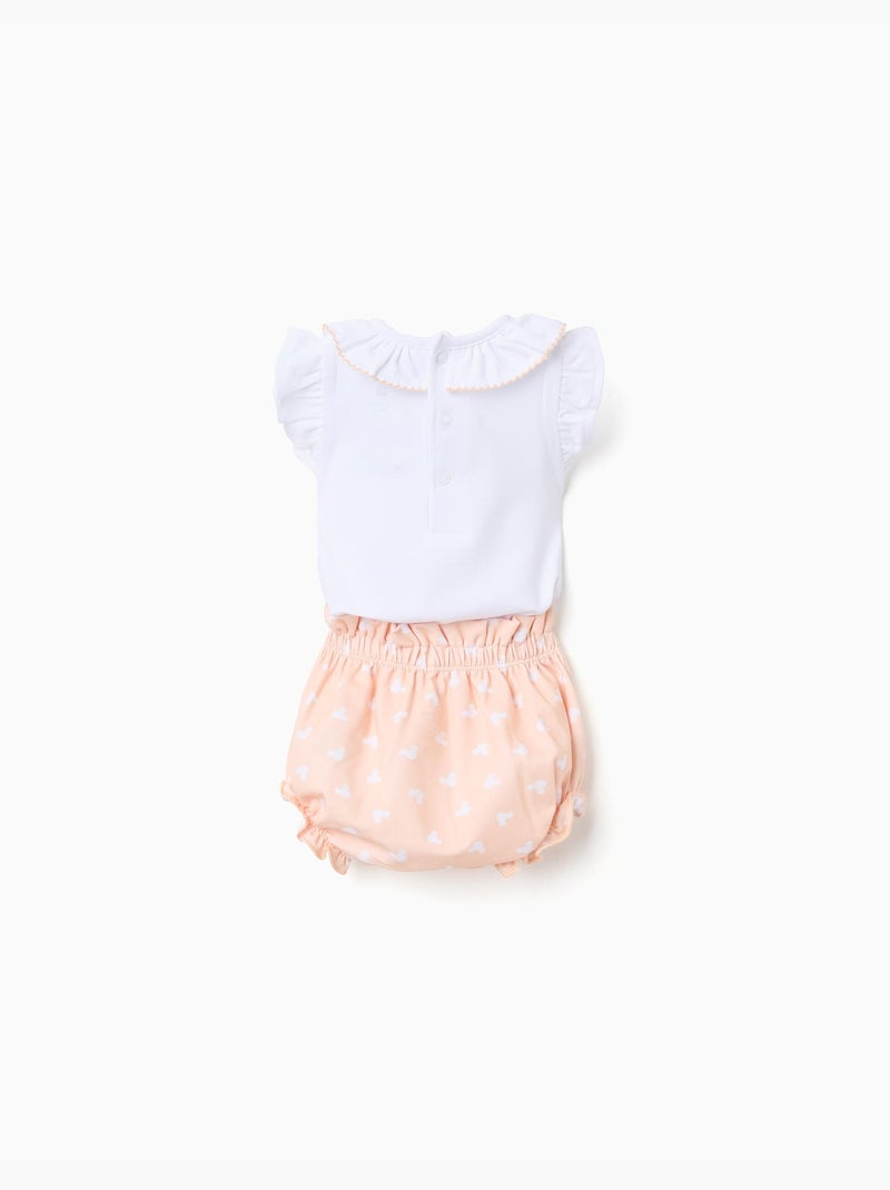 Body + bloomer avec imprimé Minnie Blanc - Kiabi