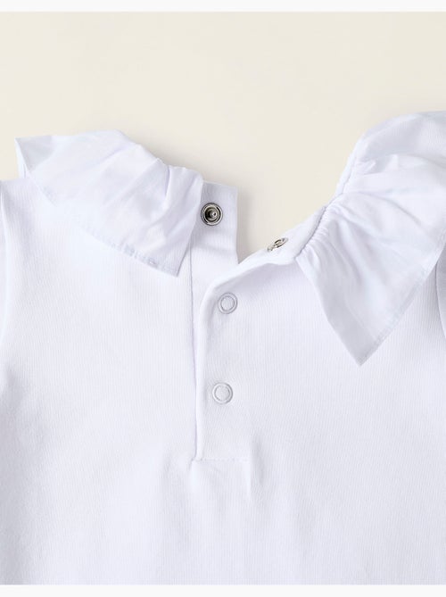 Body-Blouse avec Volants en Coton - Kiabi