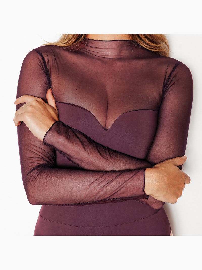 Body brassiere integree hopeful - rougegorge lingerie Bordeaux - Kiabi
