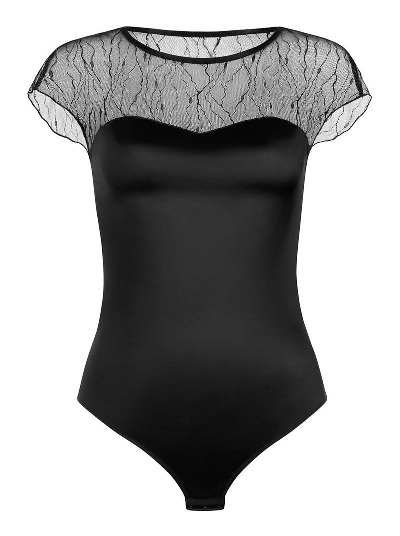 Body brésilien manches courtes Nightscape Noir - Kiabi