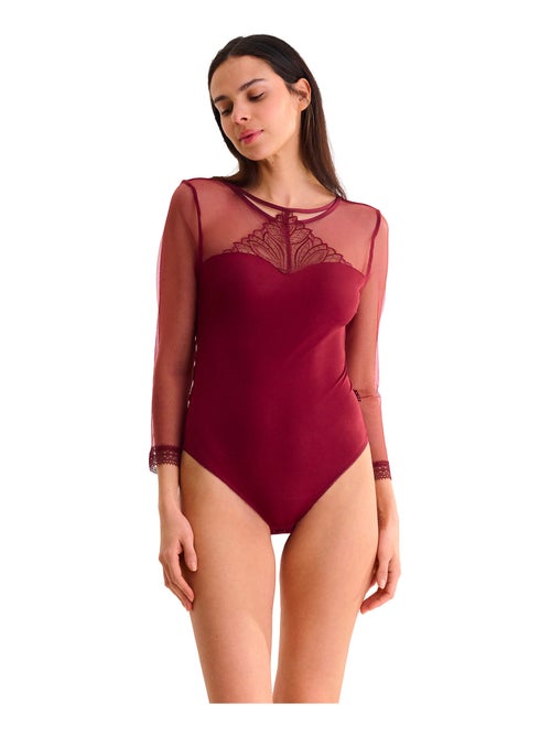 Body brésilien sans armatures manches trois-quarts ADVENTURE - Kiabi