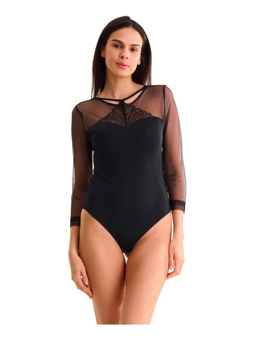 Body brésilien sans armatures manches trois-quarts ADVENTURE - Kiabi