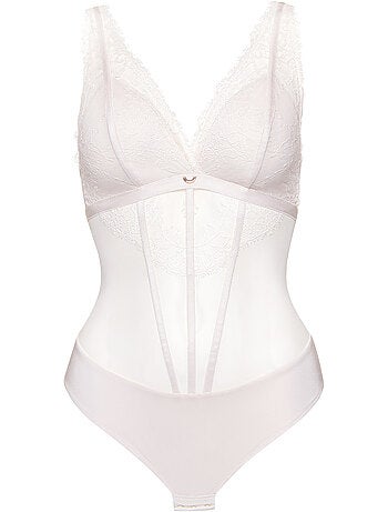 Body brésilien sans armatures rose mariage