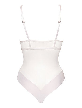 Body brésilien sans armatures Rose mariage ivoire