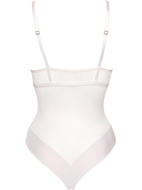 Body brésilien sans armatures Rose mariage ivoire - Kiabi