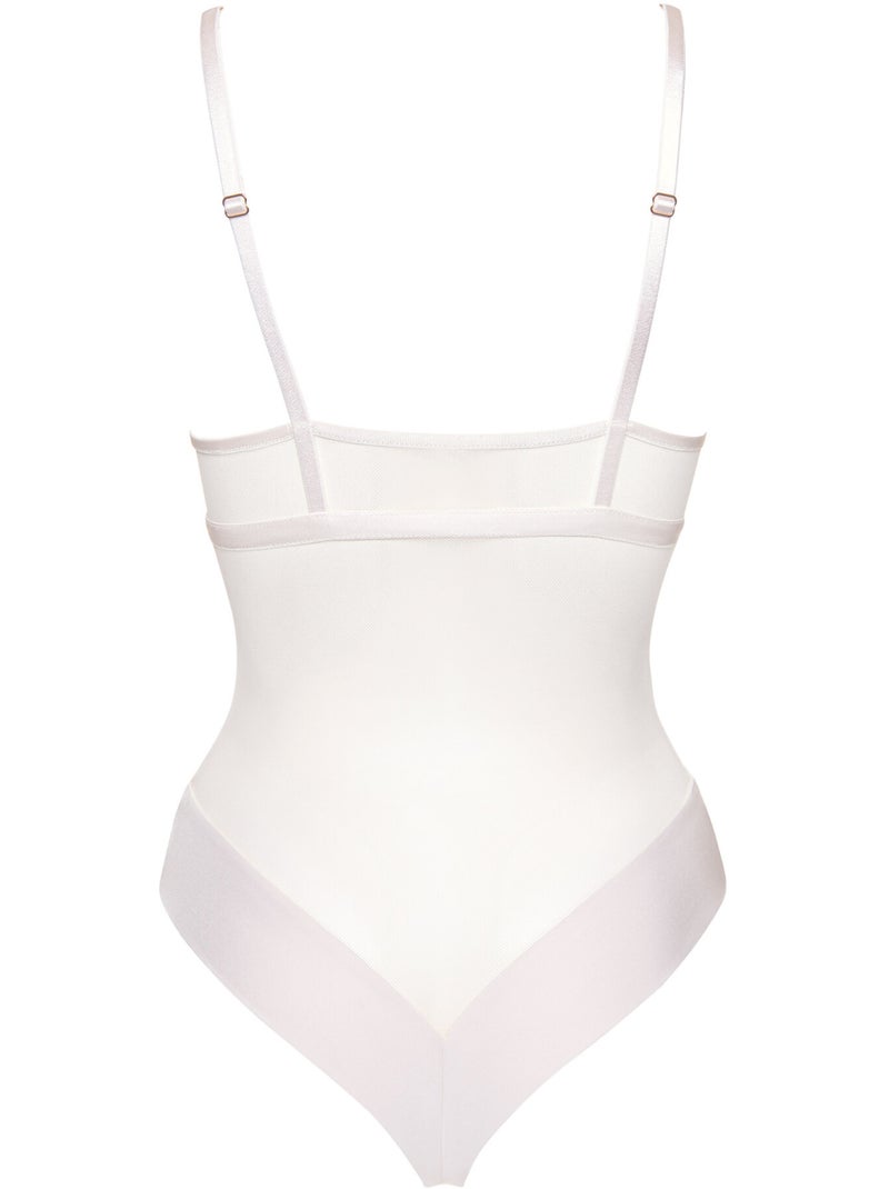 Body brésilien sans armatures Rose mariage ivoire Ecru - Kiabi