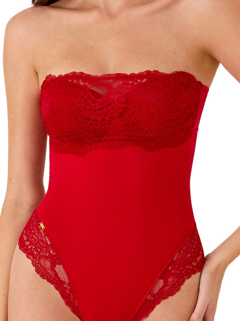 Body bustier brésilien renatta Rouge - Kiabi