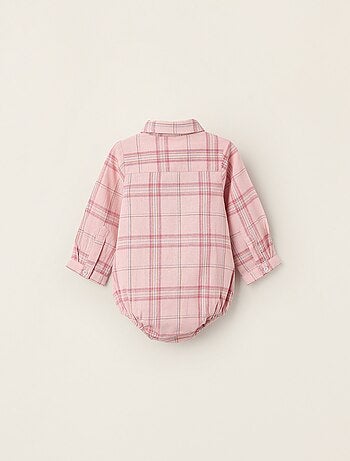 Body-chemise à Carreaux