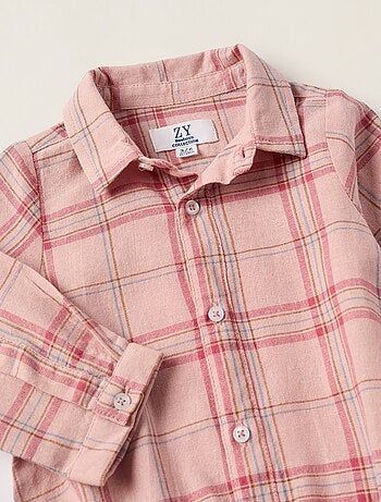 Body-chemise à Carreaux