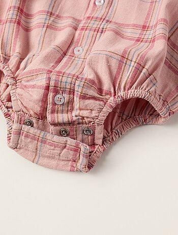 Body-chemise à Carreaux