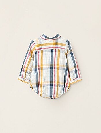 Body-Chemise en Coton à Carreaux Brothers & Sisters