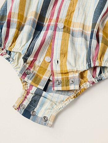 Body-Chemise en Coton à Carreaux Brothers & Sisters
