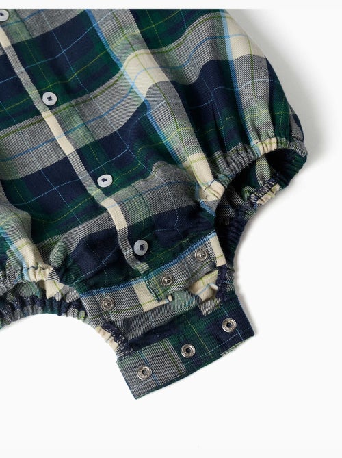 Body-chemise en coton à carreaux b&s - Kiabi Body-chemise en coton à carreaux b&s - Kiabi