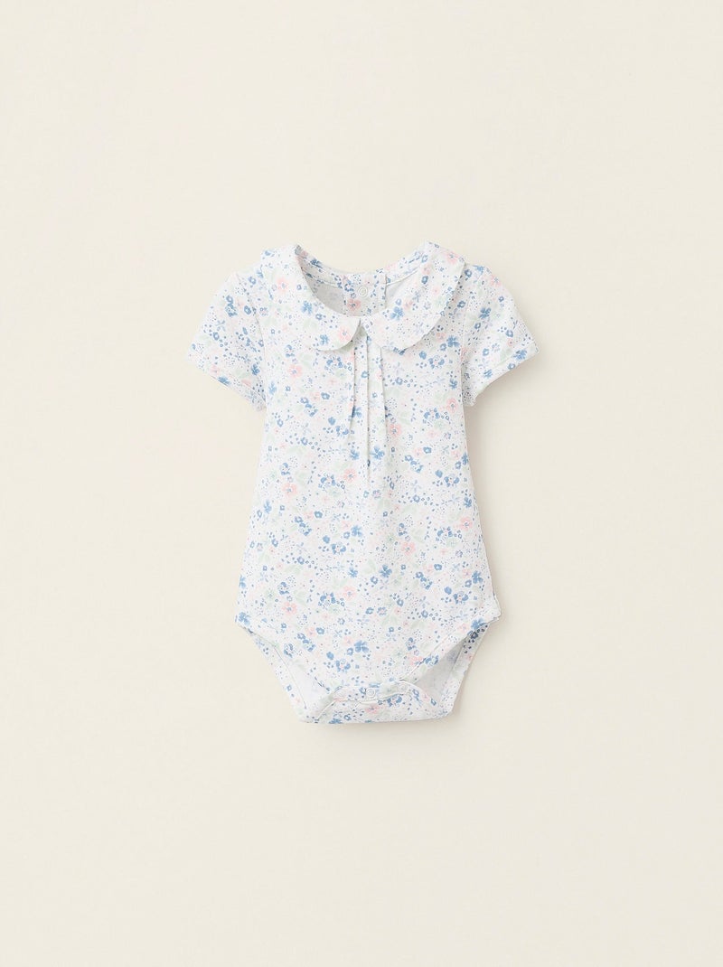 Body-Chemisier Florale Blanc - Kiabi