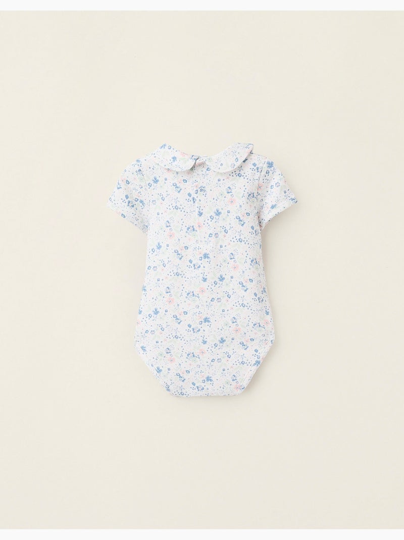 Body-Chemisier Florale Blanc - Kiabi