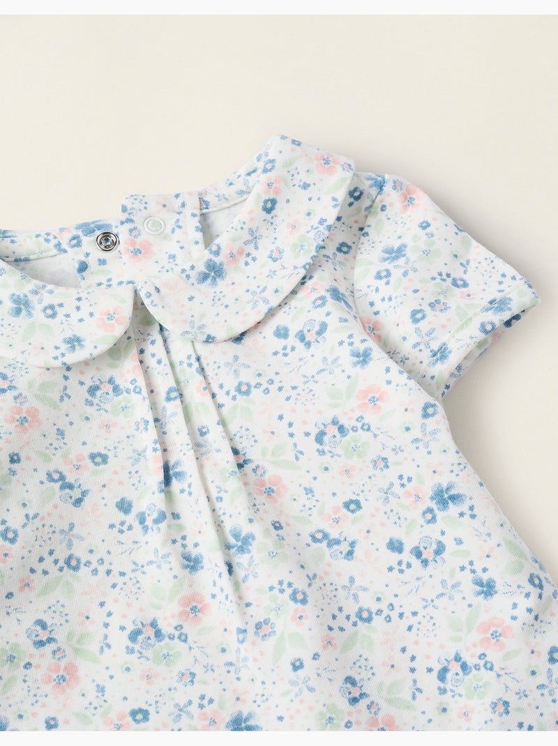 Body-Chemisier Florale Blanc - Kiabi