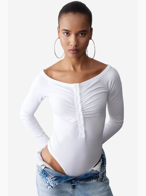 Body col bateau ajusté dilvin - Kiabi Body col bateau ajusté dilvin - Kiabi