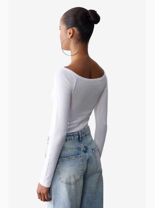 Body col bateau ajusté dilvin - Kiabi Body col bateau ajusté dilvin - Kiabi