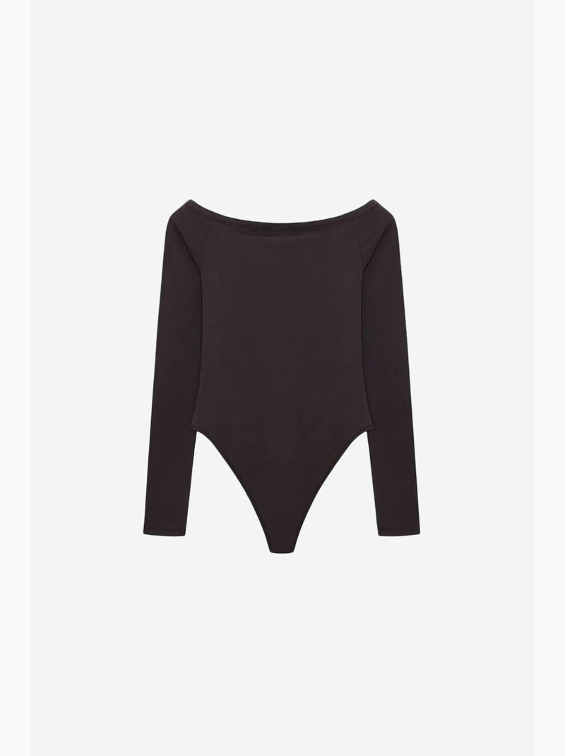 Body col bateau ajusté dilvin Gris foncé - Kiabi