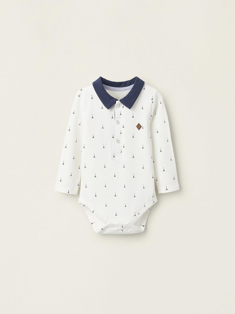 Body col contrasté, avec motif FRENCH CONNECTION Blanc - Kiabi