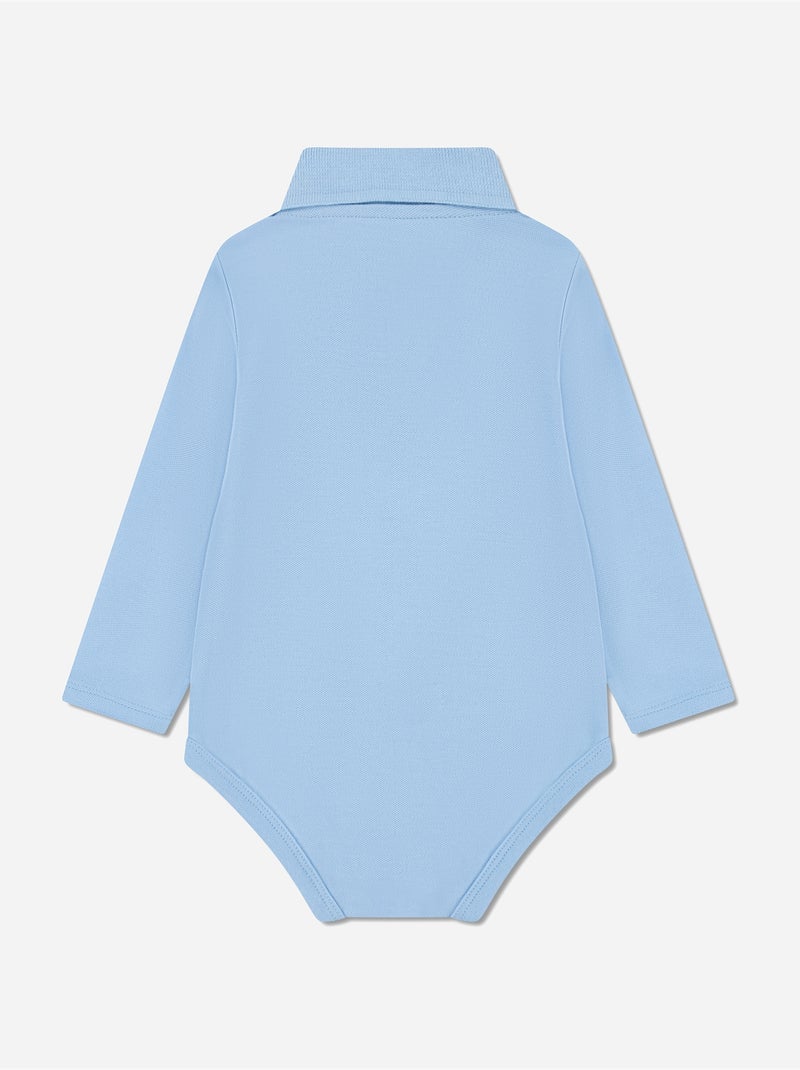 Body col polo - lacoste Bleu ciel - Kiabi