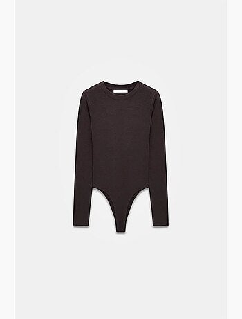 Body col rond ajusté en jersey dilvin